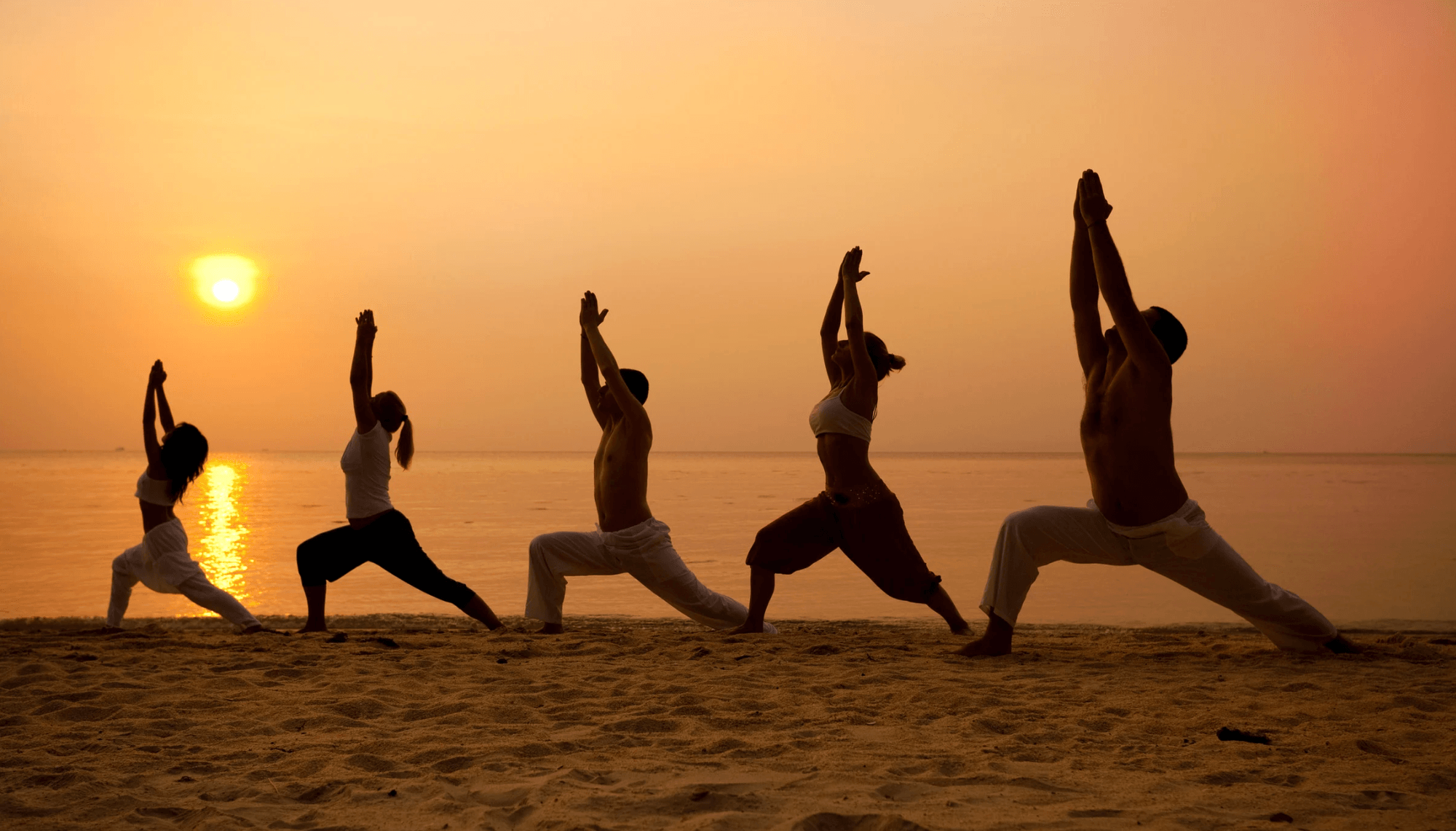 Movement session at sunset