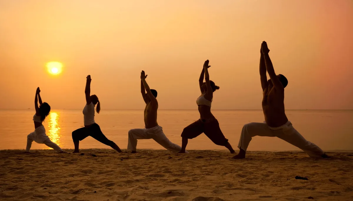 Movement session at sunset