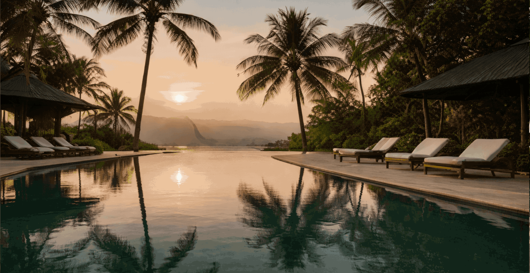 Luxury poolside retreat