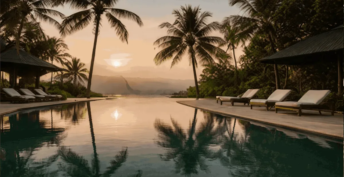 Luxury poolside retreat